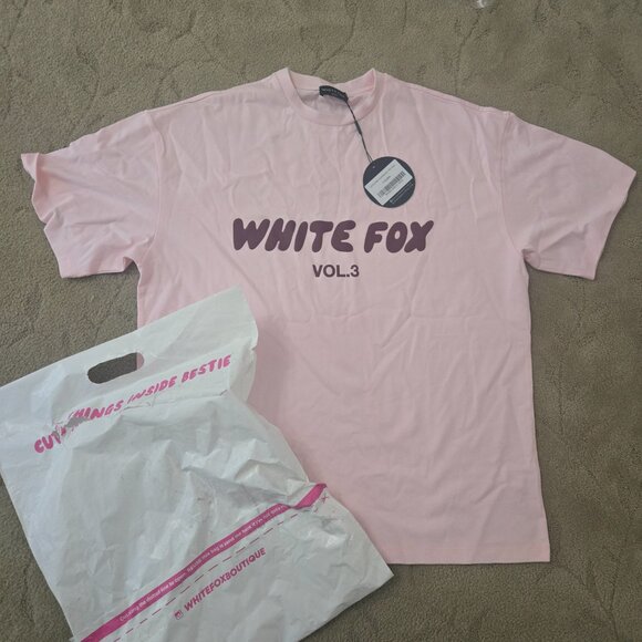 Pink white fox shirt - Picture 5 of 5